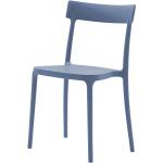 Blaue Connubia calligaris Argo Esszimmerstühle & Küchenstühle stapelbar Breite 0-50cm, Höhe 50-100cm, Tiefe 0-50cm 