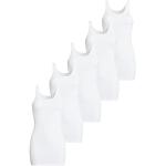 Weiße CON-TA Damenträgerhemden & Damenachselhemden aus Spitze Größe 5 XL 5-teilig 