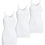Weiße CON-TA Damenträgerhemden & Damenachselhemden aus Spitze Größe 5 XL 3-teilig 