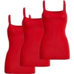 Rote Damenträgerhemden & Damenachselhemden aus Baumwolle Größe XL 3-teilig 