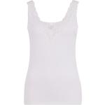 Weiße V-Ausschnitt Shaping Tops & Miederhemden aus Spitze für Damen Größe XL 