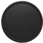 Schwarze Contacto Runde Runde Tabletts 38 cm aus Gummi 