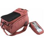 Rostrote Contec Gepäckträgertaschen mit Handyfach 