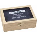 Reduzierte Braune Contento Teeboxen aus Holz 1-teilig 