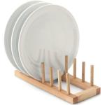 Ständer für Teller und Topfdeckel Tellerständer Tellerhalter Geschirrhalter  Telleraufsteller Geschirrständer aus Holz, 35,5 x 13,5 x 11 cm