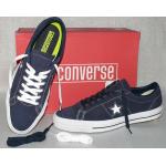 Marineblaue Converse CONS One Star Low Sneaker aus Leder für Herren Größe 41,5 