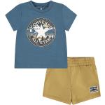 Reduzierte Blaue Converse Rundhals-Ausschnitt Printed Shirts für Kinder & Druck-Shirts für Kinder aus Polyester für Jungen 