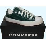 Emeraldfarbene Converse All Star OX Low Sneaker aus Leder für Damen Größe 39 