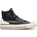 Schwarze Converse Chuck Taylor All Star '70 High Top Sneaker & Sneaker Boots aus Leder Größe 44,5 