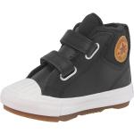 Reduzierte Schwarze Converse Chuck Taylor All Star High Top Sneaker & Sneaker Boots mit Klettverschluss aus Leder leicht für Kinder für den für den Winter 
