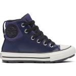 Reduzierte Blaue Converse Chuck Taylor All Star High Top Sneaker & Sneaker Boots aus Leder leicht für Kinder für den für den Winter 