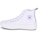Converse Chuck Taylor All Star Move Platform Sneaker, White/Pixel Purple/White, 37 EU