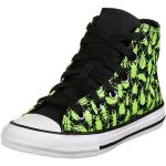 Reduzierte Neongrüne Gepunktete Converse Chuck Taylor All Star High Top Sneaker & Sneaker Boots aus Textil für Kinder Größe 31,5 