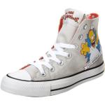 Graue Converse All Star Hi Die Simpsons High Top Sneaker & Sneaker Boots für Damen Größe 37,5 