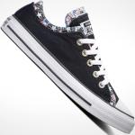 Schwarze Converse All Star OX Low Sneaker aus Textil Rutschfest für Damen Größe 37 