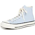 Hellblaue Vintage Converse Chuck Taylor All Star '70 High Top Sneaker & Sneaker Boots mit Schnürsenkel aus Stoff leicht für Damen Größe 42 