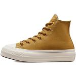 Gelbe Converse Chuck Taylor All Star High Top Sneaker & Sneaker Boots aus Canvas atmungsaktiv für Damen Größe 38 
