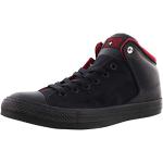 Schwarze Converse Chuck Taylor All Star High Top Sneaker & Sneaker Boots aus Leder für Herren Größe 46,5 