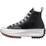 Schwarze Converse Run Star Hike High Top Sneaker & Sneaker Boots aus Leder für Herren 