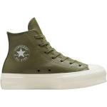 Reduzierte Grüne Converse High Top Sneaker & Sneaker Boots für Damen Größe 36,5 