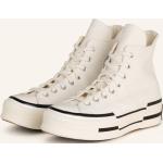 Weiße Converse Chuck Taylor All Star '70 High Top Sneaker & Sneaker Boots aus Textil für Damen Größe 36,5 