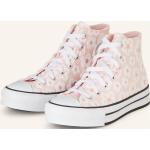 Hellrosa Blumenmuster Converse Chuck Taylor High Top Sneaker & Sneaker Boots aus Textil für Kinder Größe 36 