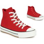 Reduzierte Rote Converse Chuck Taylor All Star High Top Sneaker & Sneaker Boots aus Textil für Kinder Größe 36 mit Absatzhöhe bis 3cm 