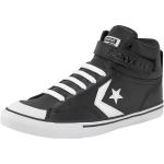 Schwarze Converse CONS Pro Blaze High Top Sneaker & Sneaker Boots mit Klettverschluss aus Leder leicht für Kinder Größe 40 