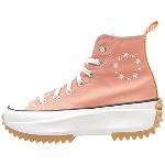 Orange Converse Run Star Hike High Top Sneaker & Sneaker Boots aus Leder für Damen Größe 38,5 