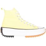 Reduzierte Gelbe Converse Run Star Hike High Top Sneaker & Sneaker Boots mit Schnürsenkel aus Stoff für Damen Größe 40,5 