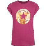 Reduzierte Pinke Converse Rundhals-Ausschnitt Printed Shirts für Kinder & Druck-Shirts für Kinder aus Baumwolle für Mädchen Größe 110 