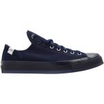 Reduzierte Marineblaue Converse Low Sneaker aus Leder für Herren Größe 39 