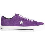 Violette Converse CONS One Star Low Sneaker mit Schnürsenkel aus Veloursleder für Damen Größe 40 
