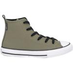 Reduzierte Olivgrüne Converse High Top Sneaker & Sneaker Boots mit Schnürsenkel aus Stoff für Kinder Größe 34 