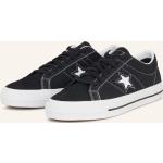 Schwarze Converse CONS One Star Low Sneaker aus Veloursleder für Herren Größe 42,5 