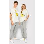 Beige Converse Pokemon Pikachu T-Shirts für Damen Größe S 