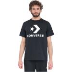 Reduzierte Schwarze Converse T-Shirts aus Baumwolle für Herren Größe L für den für den Frühling 