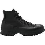 Reduzierte Schwarze Converse High Top Sneaker & Sneaker Boots aus Leder wasserdicht für Damen Größe 38 für den für den Winter 