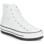 Reduzierte Weiße Converse Chuck Taylor All Star High Top Sneaker & Sneaker Boots aus Textil für Damen Größe 40 mit Absatzhöhe 3cm bis 5cm 