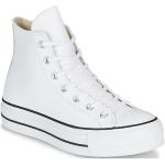 Reduzierte Weiße Converse Chuck Taylor All Star High Top Sneaker & Sneaker Boots aus Leder für Damen Größe 38 