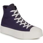 Violette Converse Chuck Taylor All Star High Top Sneaker & Sneaker Boots aus Textil für Damen Größe 39,5 mit Absatzhöhe 3cm bis 5cm 