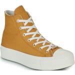 Gelbe Converse Chuck Taylor All Star High Top Sneaker & Sneaker Boots aus Textil für Damen Größe 38 mit Absatzhöhe 3cm bis 5cm 