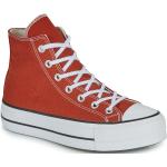 Reduzierte Rote Converse Chuck Taylor All Star High Top Sneaker & Sneaker Boots aus Textil für Damen Größe 37 mit Absatzhöhe 3cm bis 5cm 