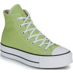 Grüne Converse Chuck Taylor All Star High Top Sneaker & Sneaker Boots aus Textil für Damen Größe 38 mit Absatzhöhe 3cm bis 5cm 