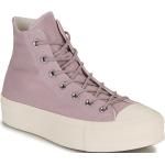 Reduzierte Fliederfarbene Converse Chuck Taylor All Star High Top Sneaker & Sneaker Boots aus Textil für Damen Größe 37 mit Absatzhöhe 3cm bis 5cm 