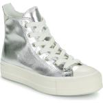 Silberne Converse Chuck Taylor All Star High Top Sneaker & Sneaker Boots aus Textil für Damen Größe 38 mit Absatzhöhe 3cm bis 5cm 