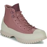 Rosa Converse Chuck Taylor All Star High Top Sneaker & Sneaker Boots aus Leder für Damen Größe 38 