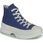 Marineblaue Converse Chuck Taylor All Star High Top Sneaker & Sneaker Boots aus Textil für Damen Größe 38 mit Absatzhöhe bis 3cm 