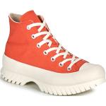 Orange Converse Chuck Taylor All Star High Top Sneaker & Sneaker Boots aus Textil für Damen Größe 39 mit Absatzhöhe 5cm bis 7cm 