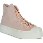 Rosa Converse Chuck Taylor All Star High Top Sneaker & Sneaker Boots aus Leder für Damen Größe 39 